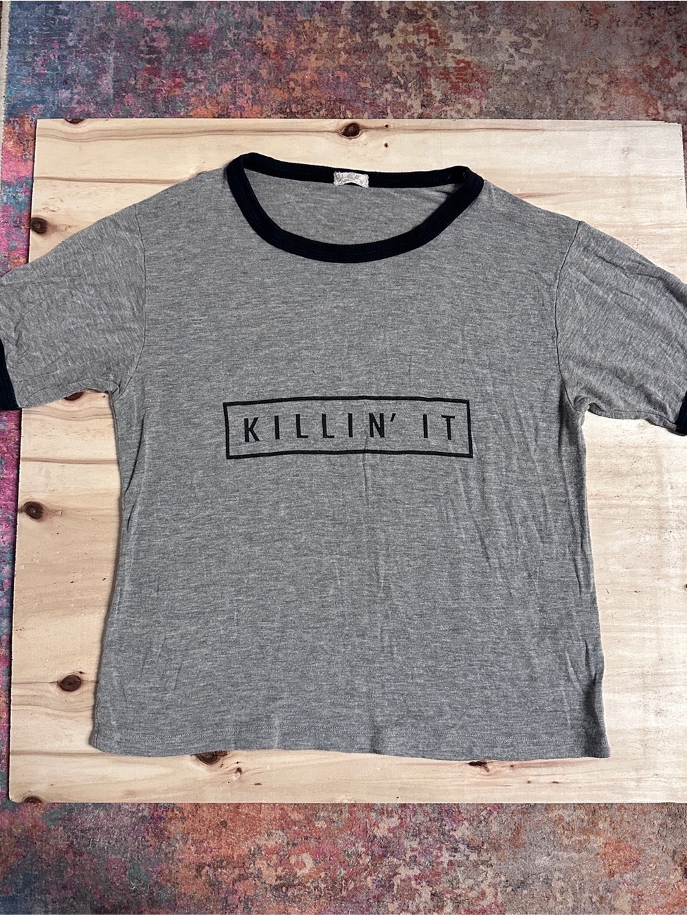 Brandy Melville J. Galt “Killin' It” Ringer T-Shirt